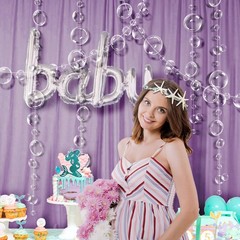 Decor365 Under The Sea Party Decorations White Bubble Garlands Little Mermaid