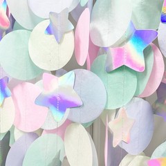 205Ft Pastel Party Decorations Circle Dot Backdrop Streamer Pastel Tissue Pol…