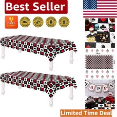Vibrant Casino Style Table Covers – Foldable 54 x 108 Inch Party Essentials