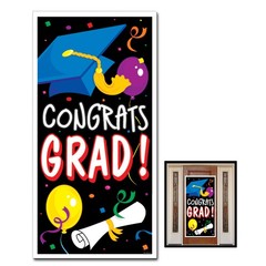 4 piece Graduation Celebration Plastic Party Sign Room Decorations