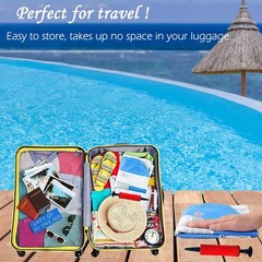 2 Pack Inflatable Pool Hammock Floats with Air Pump, Thick Water Pool Floats …