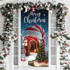 Irenare Christmas Decorations Merry 70.9 x 35.4 inches, Multicolor