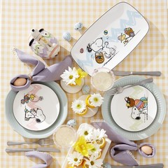 Lenox Dinnerware Set, Peanuts Easter Snoopy 4-Piece 4 Count, Multicolor