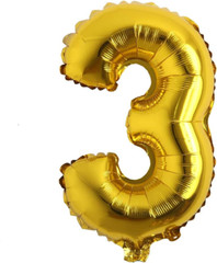 16″ Inch Single Gold Alphabet Letter Number Balloons Aluminum Hanging Foil Film