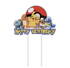 Kids Birthday Party Anime Party Decorations Banner Cupcake Cake Toppers Balloons