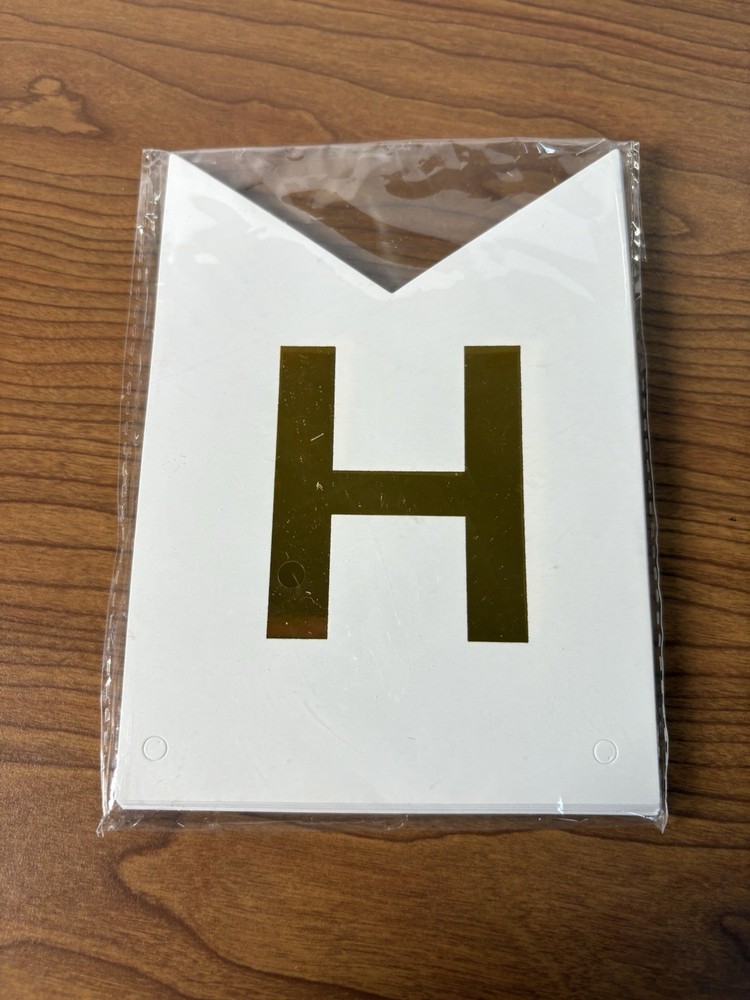 White And Gold Happy Birthday Banner