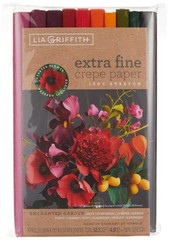 Extra Fine Crepe Paper 10 Count Enchanted Garden 53 Sq Ft Floral Craft DIY