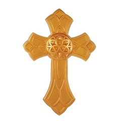Beistle Gold Plastic Cross – Religious | Party Supply | Decoration