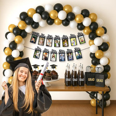 Graduation Photo Banner K-12, Kindergarten to 12Th Grade for Middle/Junior, High
