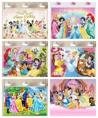 dancing princesses backdrop photo Background Banner Birthday Party Decorations