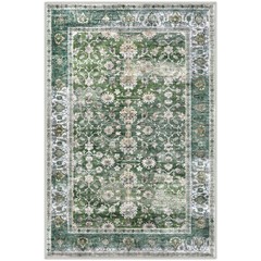 KUTA Vintage Floral Green Entryway Rug 2×3, 2′ x 3′ (Rectangular),