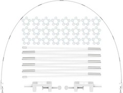LANGXUN 12ft White Table Balloon Arch Kit, Balloon Arch Stand Frame For Birt…