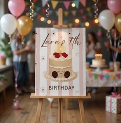 Personalised Printed Jellycat Birthday Foam Board Event Welcome Sign A3