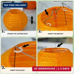 21 Pcs Navy Blue Paper Lanterns Party Decorations, 4/6/8/10 Inch Round Chinese H