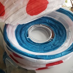 Multicolor Paper Lantern Set of 14, 8 Blue, 4 Red, 2 Orange, Party Decoration