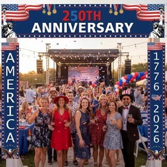 3-Piece 250th Anniversary Patriotic Party Decor