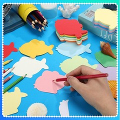 360 PCS 3.9 Inch Assorted Color Paper Fish Cutouts Die Cut DIY Craft Decor