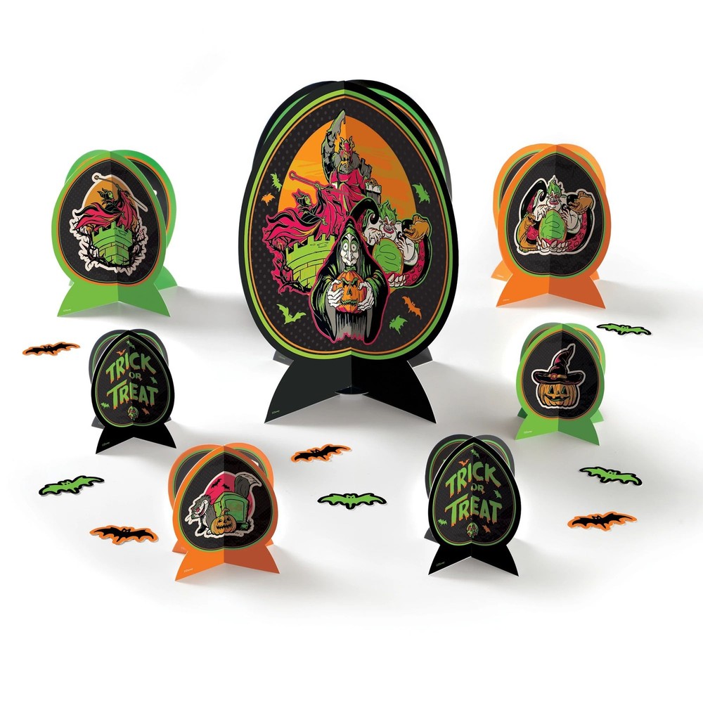 Disney Halloween Villains Haunted House Carnival Party Table Decorating Kit