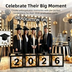 Sturdy Black Balloon Boxes for Graduation 2026 – Quick Setup & Reusable Decor