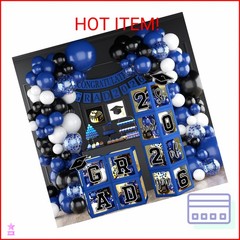 Graduation Decorations Class of 2026 – Blue Graduation Decorations Set of 4 Ball