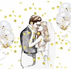 Gold/Silver 12Pieces 18 Inches Party Balloons With Gold & Silver String Tape