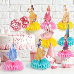 9 PCS Princess Centerpieces for Tables, Princess Birthday Party Decorations, Dou