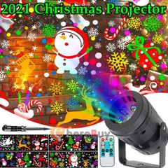 Christmas Light 16 Slides Film Moving Projector LED Laser Outdoor Landscape Lamp