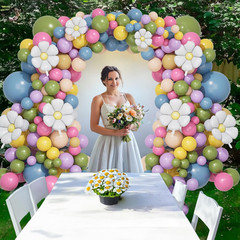 Spring Flower Balloon Arch Kit – 157Pcs Daisy Decorations for Baby Shower & Part