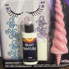 Magical Unicorn Pumpkin Halloween Carving Accessory Kit, Pink White – NEW