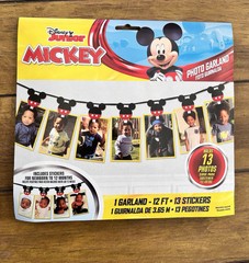 1st Birthday Mickey Mouse Forever 13-Picture Photo Garland Kit $15 each