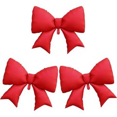 Bow Balloons 38 Inch, Giant Bowknot Foil Mylar Coquette Party 38inch Red