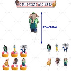Sing 2 Birthday Party Decor Supplies Balloons Banner Cake Toppers Kids