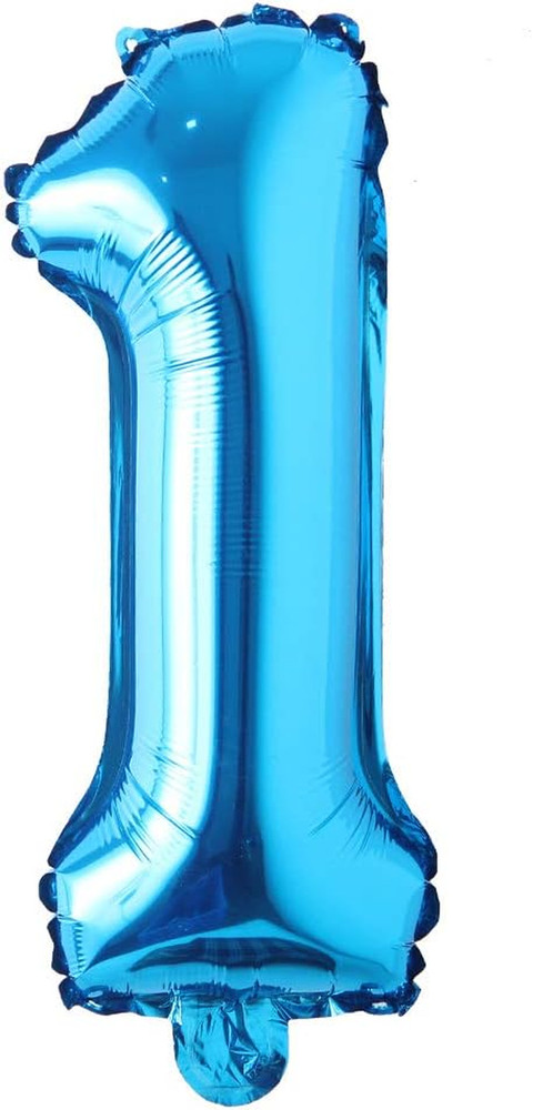 16″ Inch Single Blue Alphabet Letter Number Balloons Aluminum Hanging Foil Film