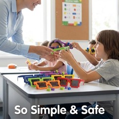 Bedwina Building Blocks Glasses – Pack of 6 – Block Mania Building Block Glas