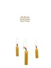 Beeswax Candle Works, 5-Inch Birthday Candles (Pack of 5 inch, Golden Yellow