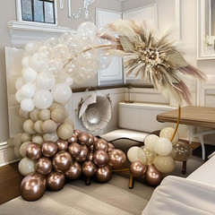 Cream White, Ivory Beige Balloons – Metallic Gold, Pearl White Sand – Neutral &