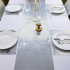 LRG LOT Disco Table Runner Birthday Wedding Party Decorations Balloons Photo Bth