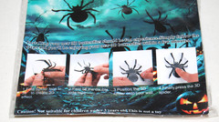 New 120pc Black 3-D Bats and 24 Spiders Decorations with Adhesive Sitckers