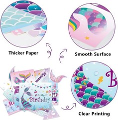 Magical 10PCS Mermaid Birthday Decorations – Perfect for Underwater Adventures