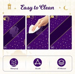 Ramadan Table Cloth, 54″ x 108″ Eid Mubarak Decor 4.5 x 9 ft