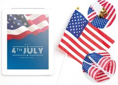 12 Pack Mini American Flags on Stick – Perfect for 4th of July Celebrations