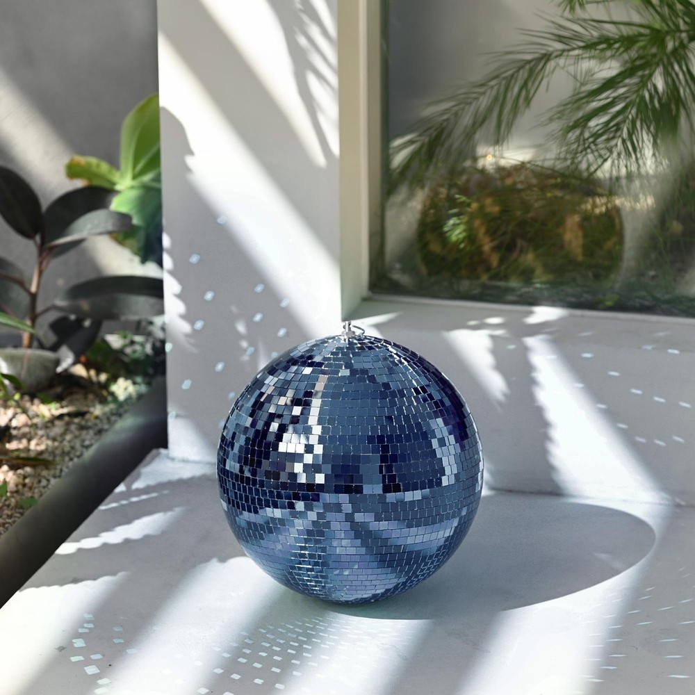 12″ Blue Disco Ball Glass Tiles for Wedding Dance Floor DJ Stage Club Event