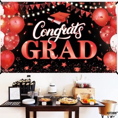 XtraLarge Congrats Grad Banner – 72×44 Inch, Congratulations Banner | Grad Class