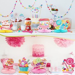 10 Pieces Candyland Party Decorations Candyland Table Decorations Lollipop Ta…