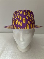 Party Hats, 8 Total, 2 Assorted, 4 Purple, 1 Green, 1 Blue, Plastic