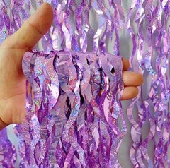Wavy Foil Backdrop Fringe Tinsel Shimmer Curtain Door Wedding Birthday Party