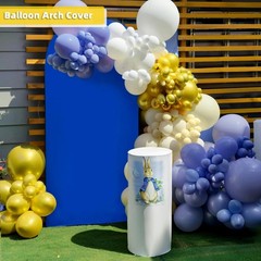 Blue Arch Cover 7.2 ft (No Arch Backdrop Stand), Spandex Wedding Balloon