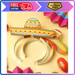 24 Pcs Cinco de Mayo Sombrero Headbands Mexican Fiesta Party Decorations Props