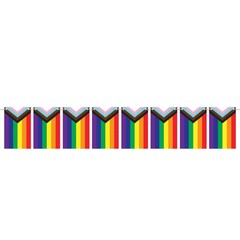 Beistle Pride Flag Pennant Streamer – Rainbow | Party Supply | Decoration