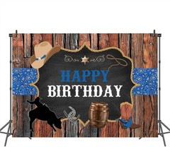 Mocsicka Western Cowboy Birthday Backdrop Wild West Rodeo Cowboy Party